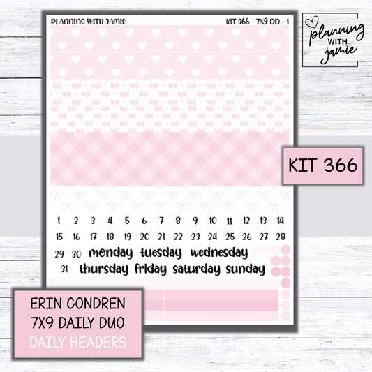 Kit 366 Erin Condren Daily Duo Sticker Kit