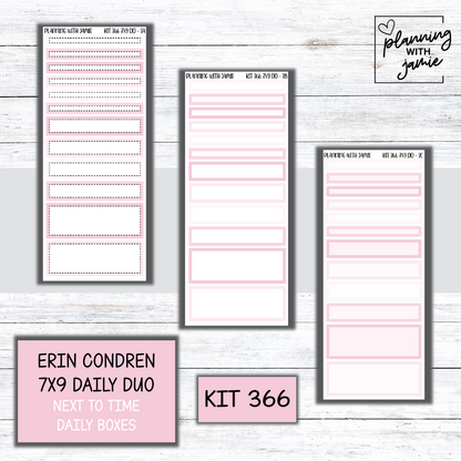 Kit 366 Erin Condren Daily Duo Sticker Kit