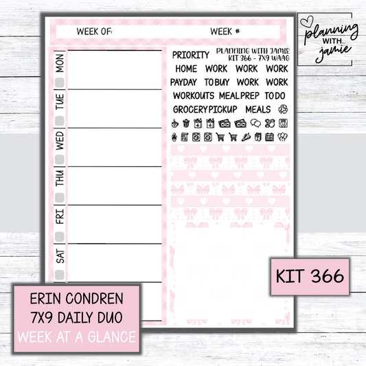 Kit 366 Week At A Glance Sticker