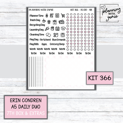 Kit 366 Erin Condren Daily Duo Sticker Kit