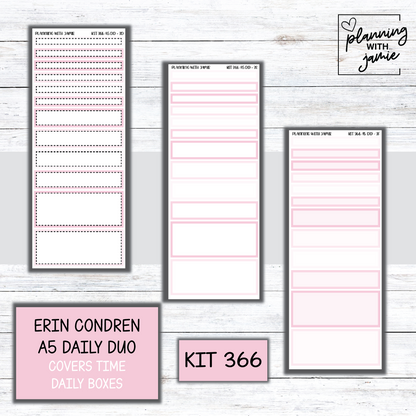 Kit 366 Erin Condren Daily Duo Sticker Kit