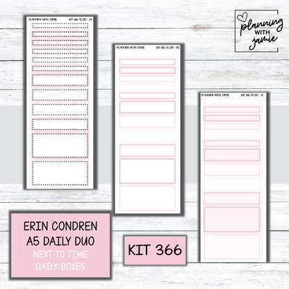 Kit 366 Erin Condren Daily Duo Sticker Kit