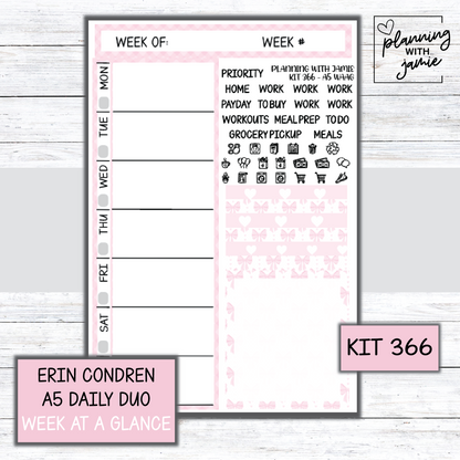 Kit 366 Week At A Glance Sticker
