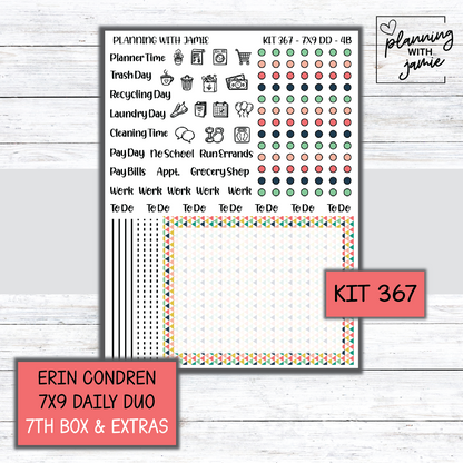 Kit 367 Erin Condren Daily Duo Sticker Kit