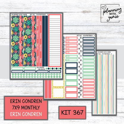KIT 367 Erin Condren 7X9 Monthly Kit