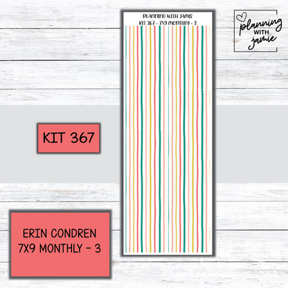 KIT 367 Erin Condren 7X9 Monthly Kit