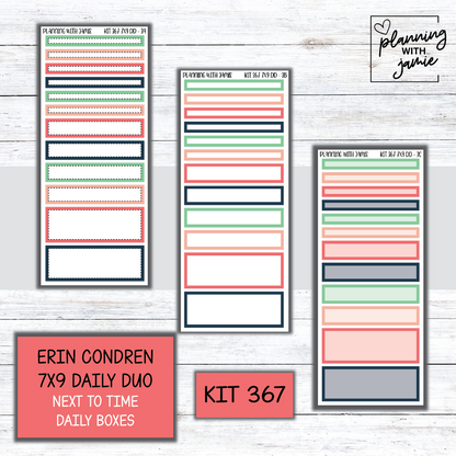 Kit 367 Erin Condren Daily Duo Sticker Kit