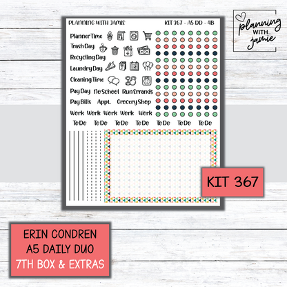 Kit 367 Erin Condren Daily Duo Sticker Kit