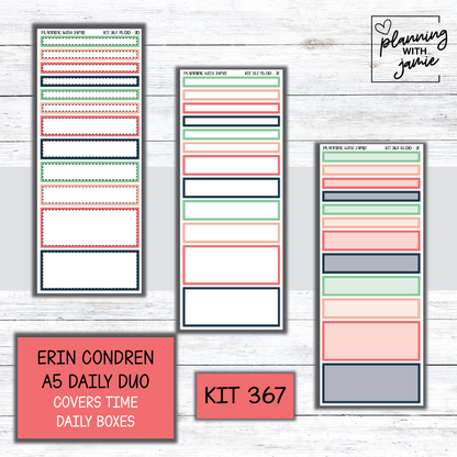 Kit 367 Erin Condren Daily Duo Sticker Kit
