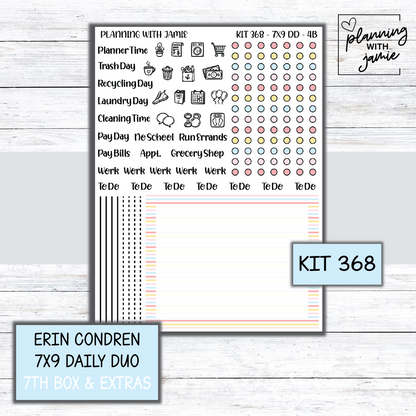 Kit 368 Erin Condren Daily Duo Sticker Kit