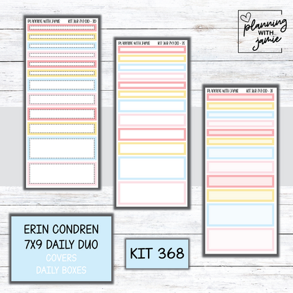 Kit 368 Erin Condren Daily Duo Sticker Kit
