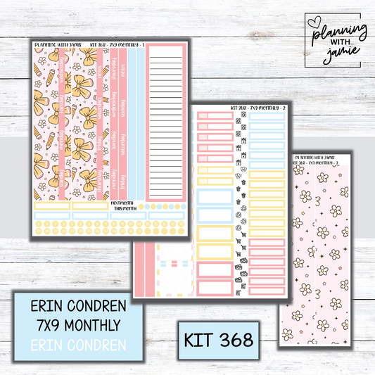 KIT 368 Erin Condren 7X9 Monthly Kit
