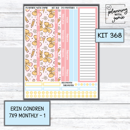 KIT 368 Erin Condren 7X9 Monthly Kit