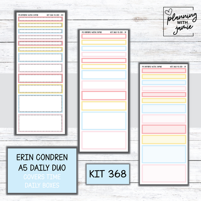 Kit 368 Erin Condren Daily Duo Sticker Kit