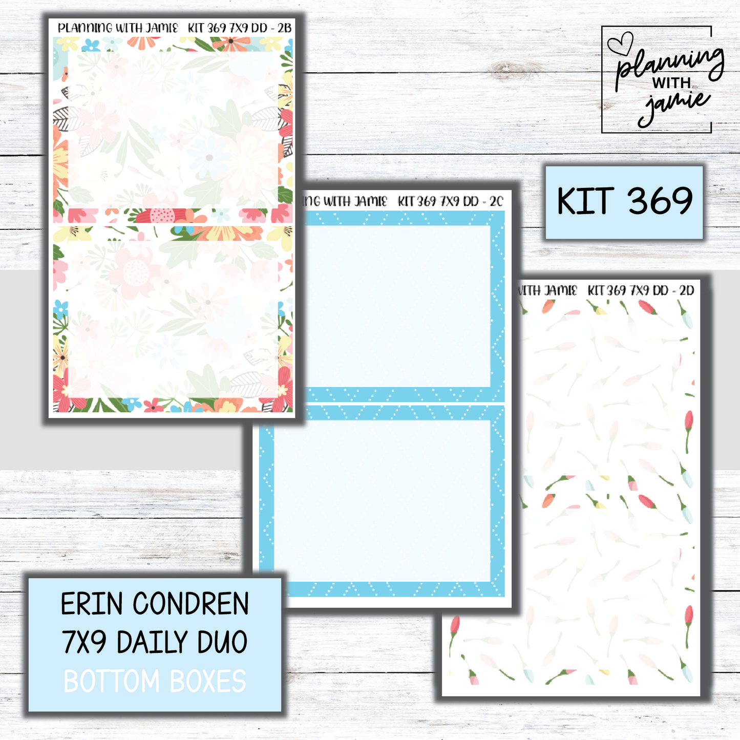 Kit 369 Erin Condren Daily Duo Sticker Kit