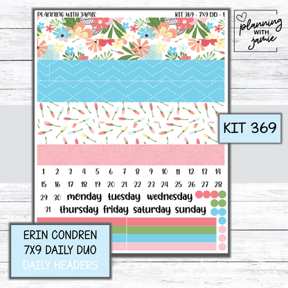 Kit 369 Erin Condren Daily Duo Sticker Kit