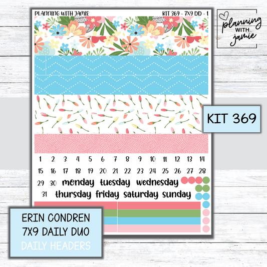Kit 369 Erin Condren Daily Duo Sticker Kit