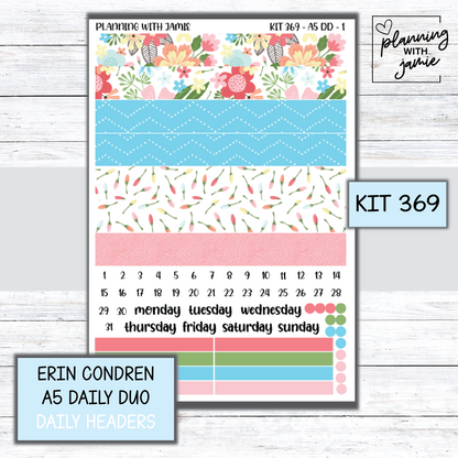Kit 369 Erin Condren Daily Duo Sticker Kit