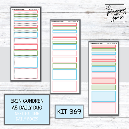 Kit 369 Erin Condren Daily Duo Sticker Kit