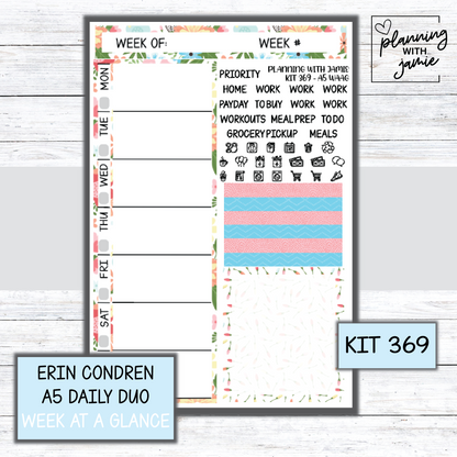 Kit 369 Week At A Glance Sticker