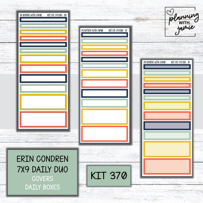 Kit 370 Erin Condren Daily Duo Sticker Kit