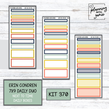 Kit 370 Erin Condren Daily Duo Sticker Kit