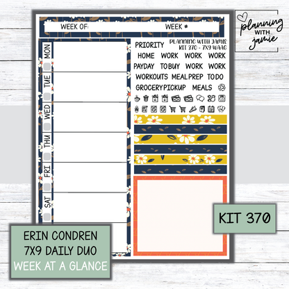 Kit 370 Week At A Glance Sticker