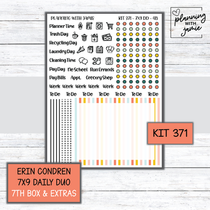 Kit 371 Erin Condren Daily Duo Sticker Kit