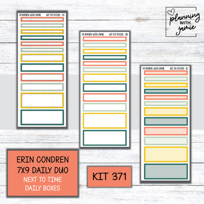 Kit 371 Erin Condren Daily Duo Sticker Kit
