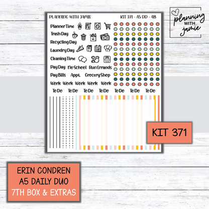 Kit 371 Erin Condren Daily Duo Sticker Kit