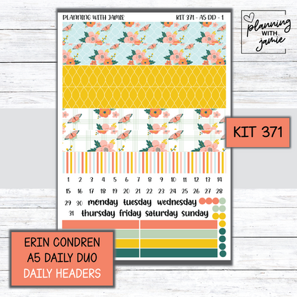 Kit 371 Erin Condren Daily Duo Sticker Kit