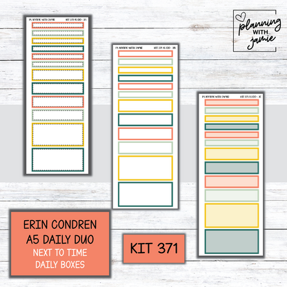 Kit 371 Erin Condren Daily Duo Sticker Kit