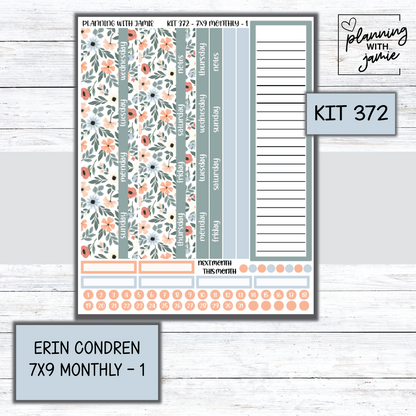 KIT 372 Erin Condren 7X9 Monthly Kit