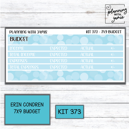 Kit 373 7x9 Budget Sticker Kit