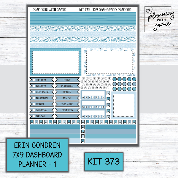Kit 373 Erin Condren Dashboard Planner Sticker Kit – Planning With Jamie