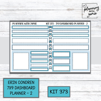 Kit 373 Erin Condren Dashboard Planner Sticker Kit