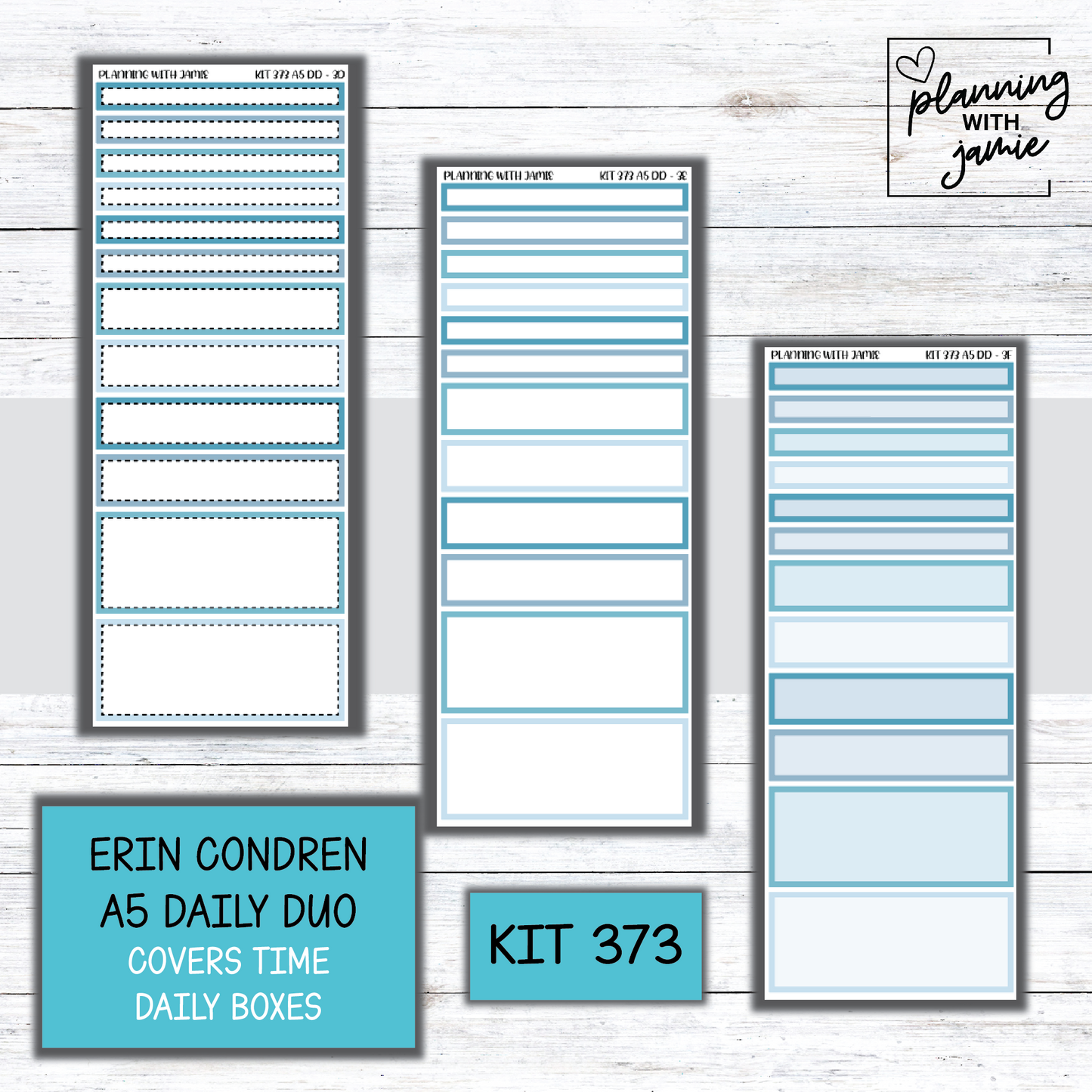 Kit 373 Erin Condren Daily Duo Sticker Kit