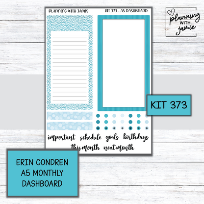 KIT 373 Erin Condren Dashboard Sticker Kit