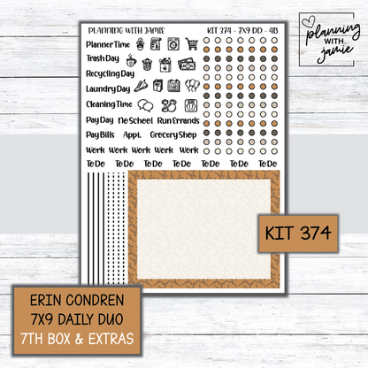Kit 374 Erin Condren Daily Duo Sticker Kit