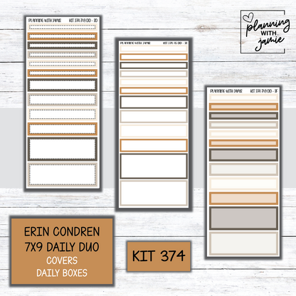 Kit 374 Erin Condren Daily Duo Sticker Kit