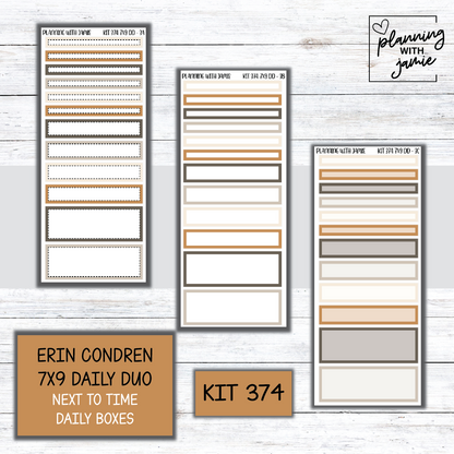 Kit 374 Erin Condren Daily Duo Sticker Kit