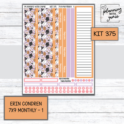 KIT 375 Erin Condren 7X9 Monthly Kit