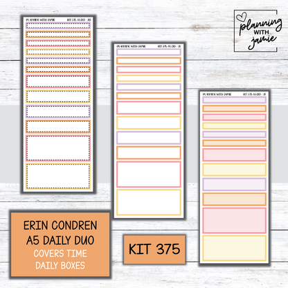 Kit 375 Erin Condren Daily Duo Sticker Kit