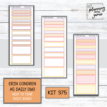 Kit 375 Erin Condren Daily Duo Sticker Kit