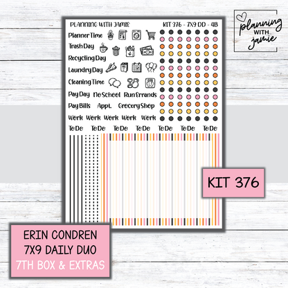 Kit 376 Erin Condren Daily Duo Sticker Kit