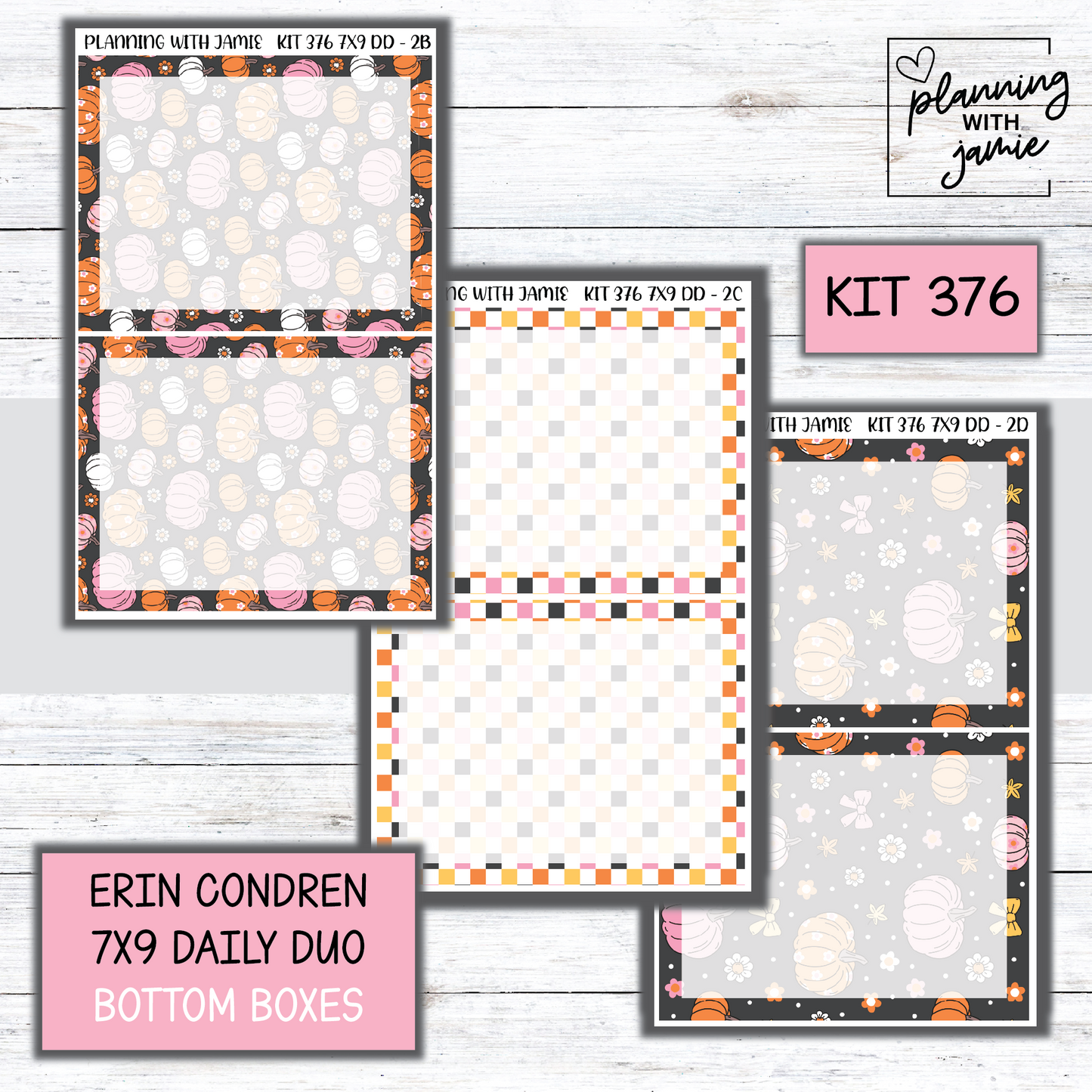 Kit 376 Erin Condren Daily Duo Sticker Kit