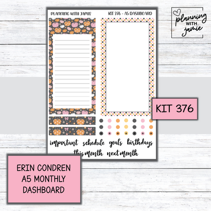 KIT 376 Erin Condren Dashboard Sticker Kit