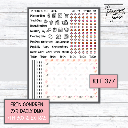 Kit 377 Erin Condren Daily Duo Sticker Kit