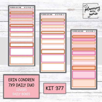 Kit 377 Erin Condren Daily Duo Sticker Kit
