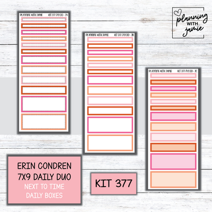 Kit 377 Erin Condren Daily Duo Sticker Kit